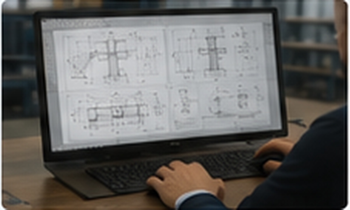 Bearbeitung eines CAD-Bestandsplans mit Revisionsständen