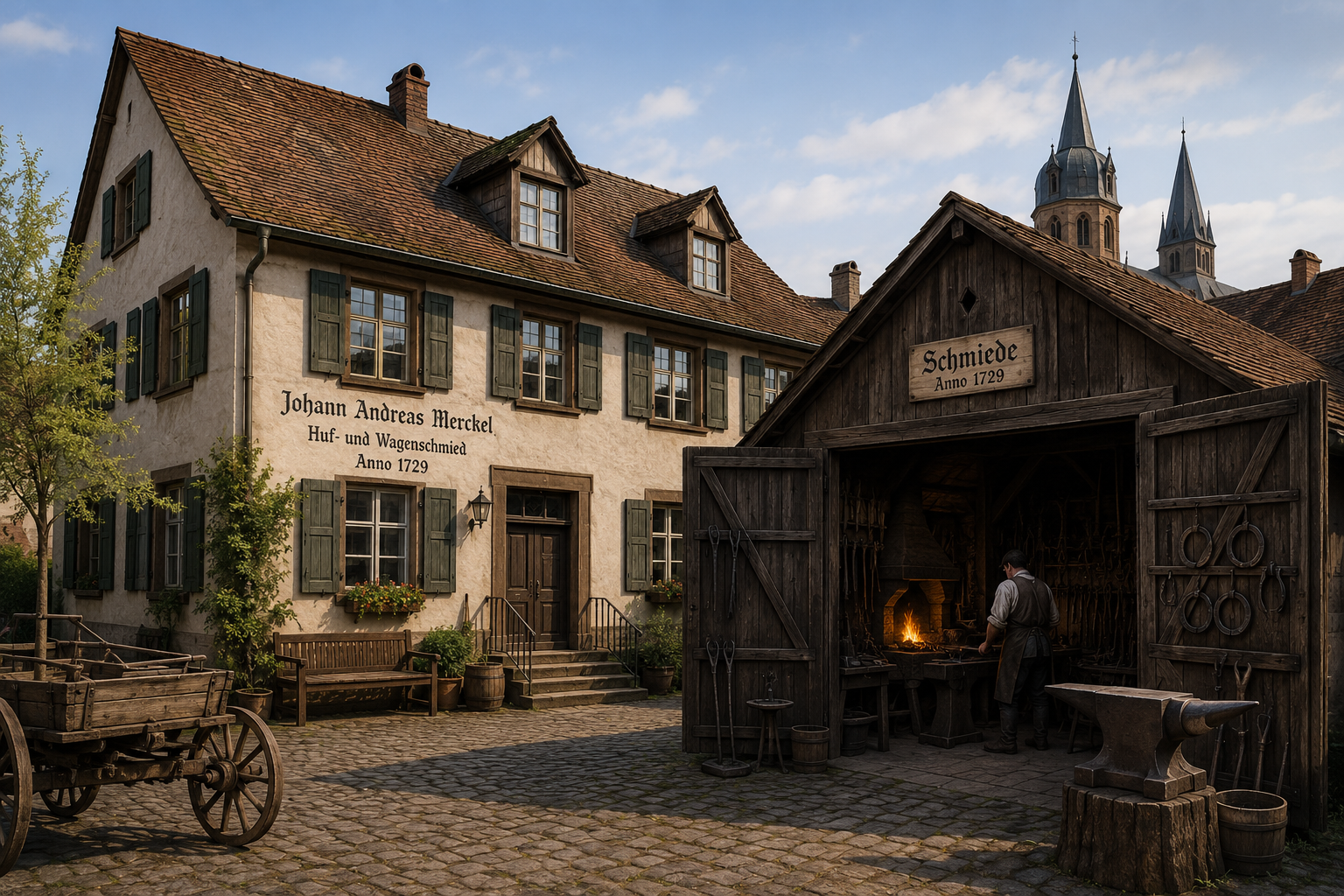 Haus und Schmiede in der Johannesstraße